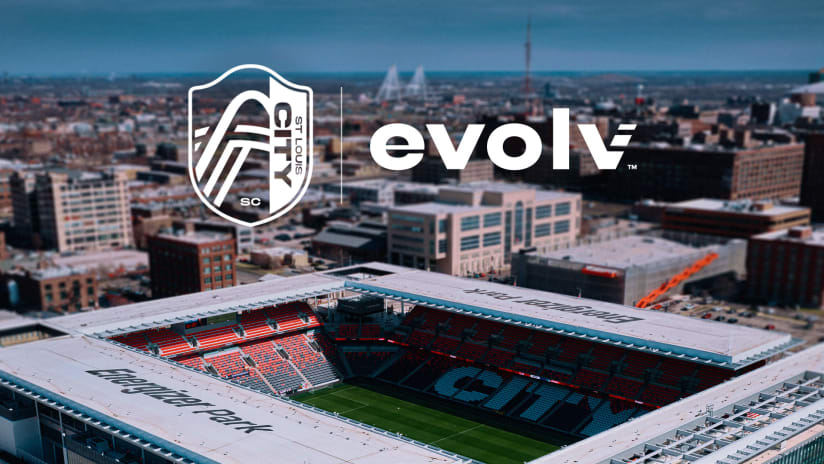 St. Louis CITY SC and Evolv renewal announcement image