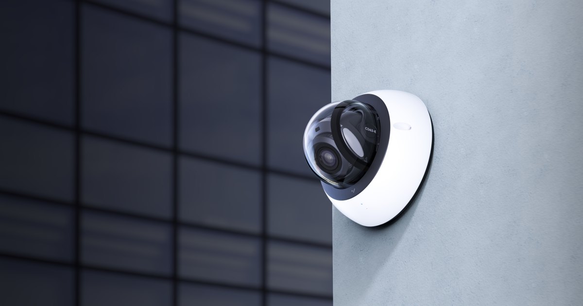 Verkada camera installed on an exterior wall