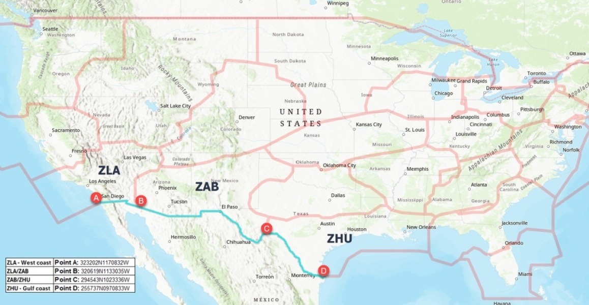 FAA’s graphic accompanying its Southern Border UAS Domestic Notice, with the notice period October19,2026–October19,2027. Situational-awareness illustration only; consult current published NOTAMs for operative details.